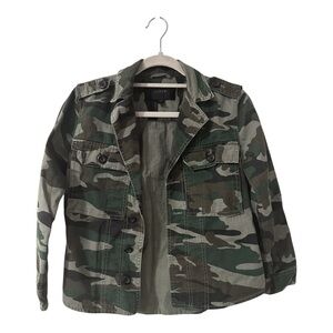 J. Crew Camo Utility Jacket Size XXS
